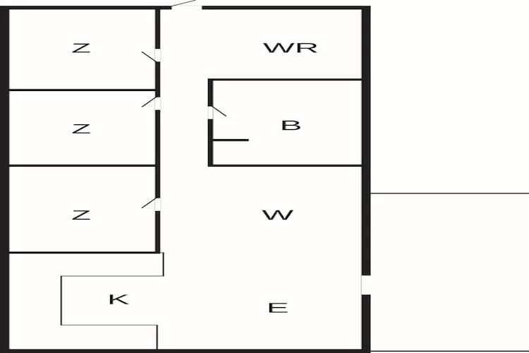 5 Personen Ferienhaus in Toftlund-By Traum - Grundriss