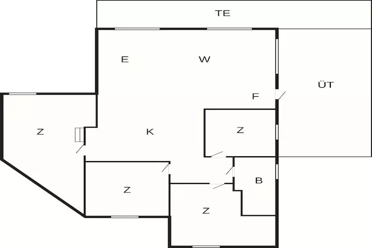6 Personen Ferienhaus in Hadsund-By Traum - Grundriss