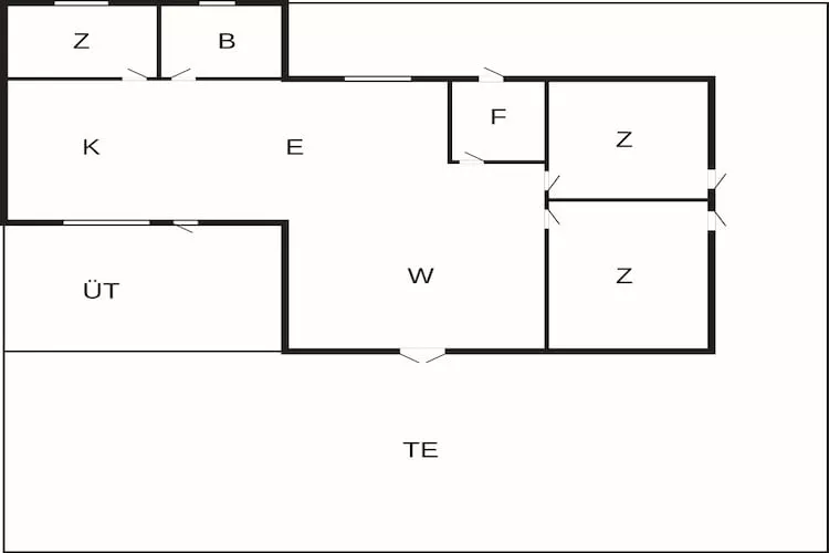 4 star holiday home in Hadsund-By Traum - Floor plan