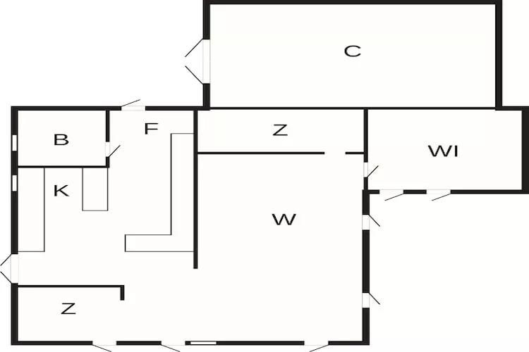 Summer cottage near the beach - Floor plan