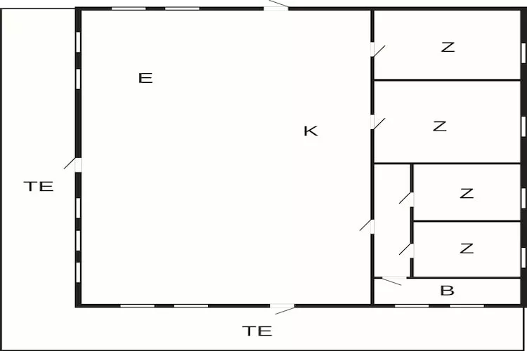 7 Personen Ferienhaus in Juelsminde-By Traum - Grundriss