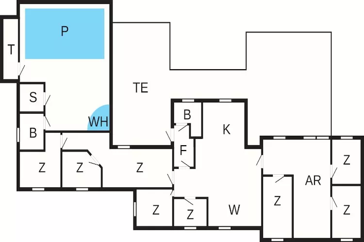 4 star holiday home in Øster Assels-By Traum - Floor plan