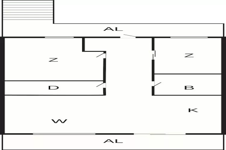 4 person holiday home in Frekhaug - Floor plan