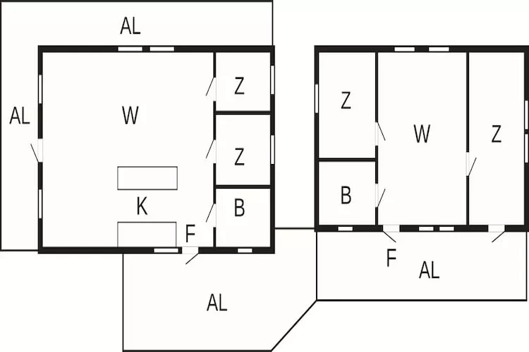 Charmante maison insulaire avec cabane d'invités - Plan