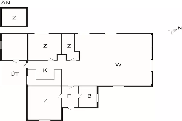 Refuge près de la baie de Koge -- By Traum Ferienwohnungen - Plan