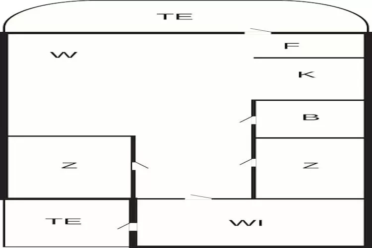 Maison de vacances pour 4 a Thisted-By Traum - Plan