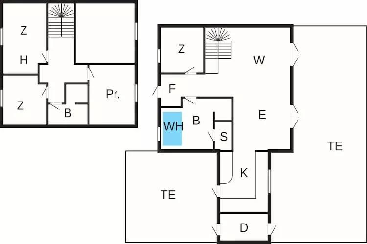 Maison de vacances pour 6 a Blokhus-By Traum - Plan