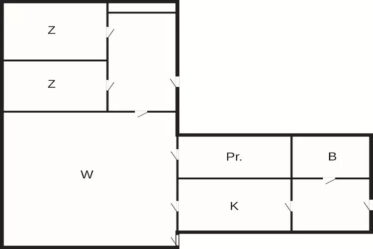 Maison de vacances pour 5 a Tarm-By Traum - Plan