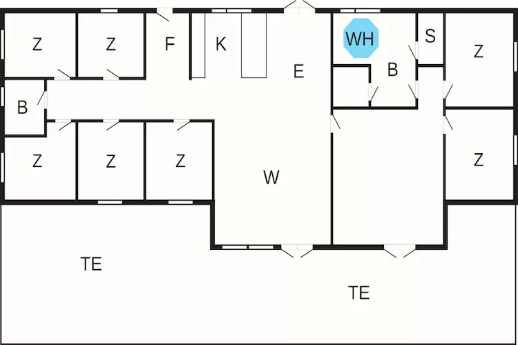 5 Sterne Ferienhaus in Glesborg-By Traum - Grundriss