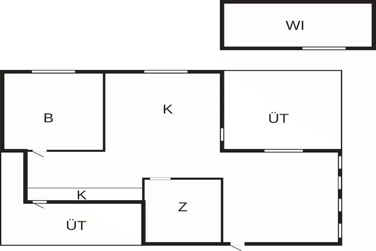 4 person holiday home in Grevinge-By Traum - Floor plan