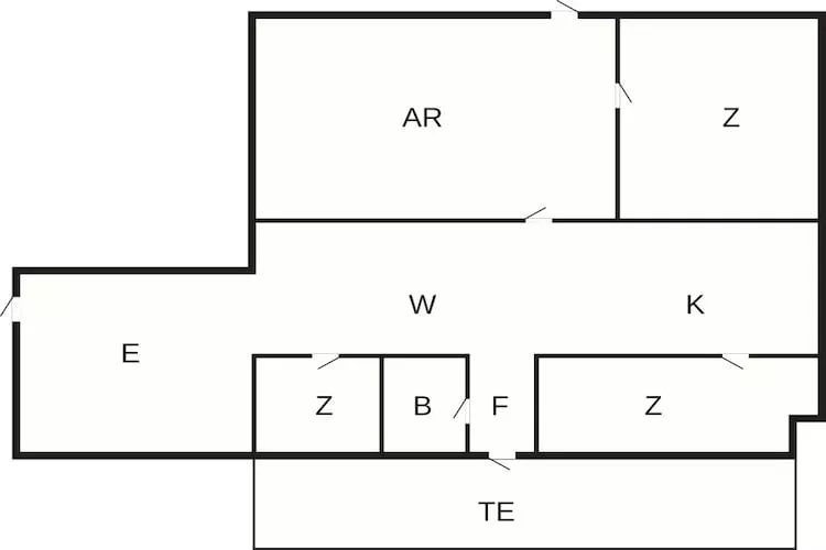 4 etoiles maison de vacances a Gedsted-By Traum - Plan