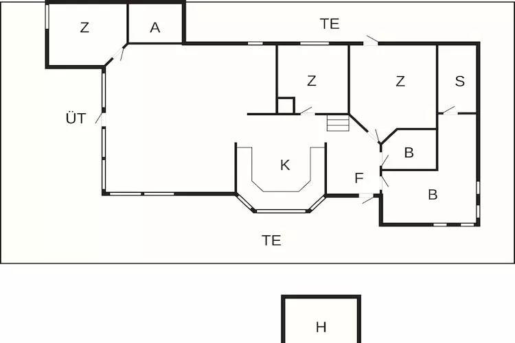 4 star holiday home in Øster Assels-By Traum - Floor plan