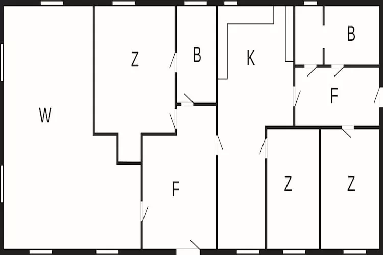 6 person holiday home in Store Heddinge-By Traum - Floor plan