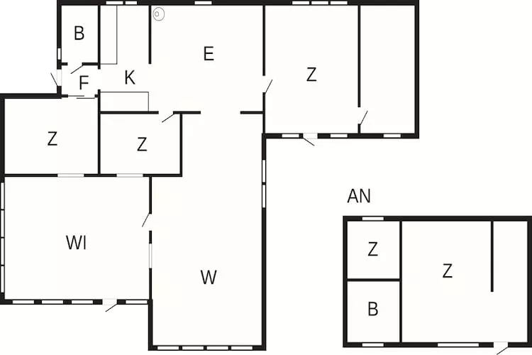 10 person holiday home in Græsted-By Traum - Floor plan