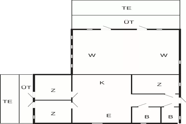 4 etoiles maison de vacances a Væggerløse - Plan