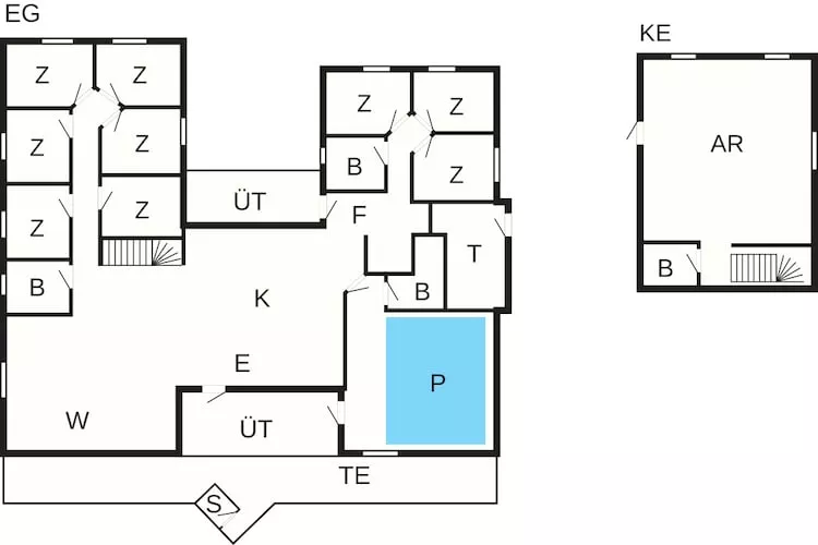 5 Sterne Ferienhaus in Højslev - Grundriss