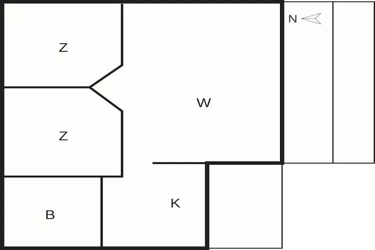 6 person holiday home in Give-By Traum - Floor plan
