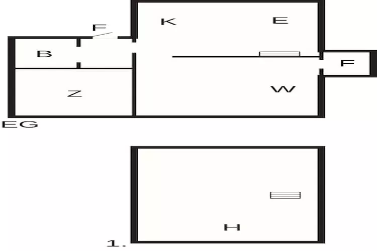Maison de vacances pour 4 a Hagby - Plan