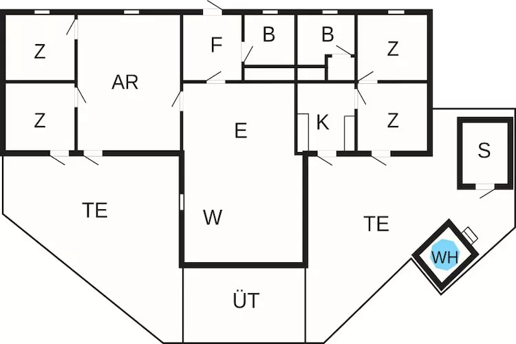5 Sterne Ferienhaus in Væggerløse - Grundriss