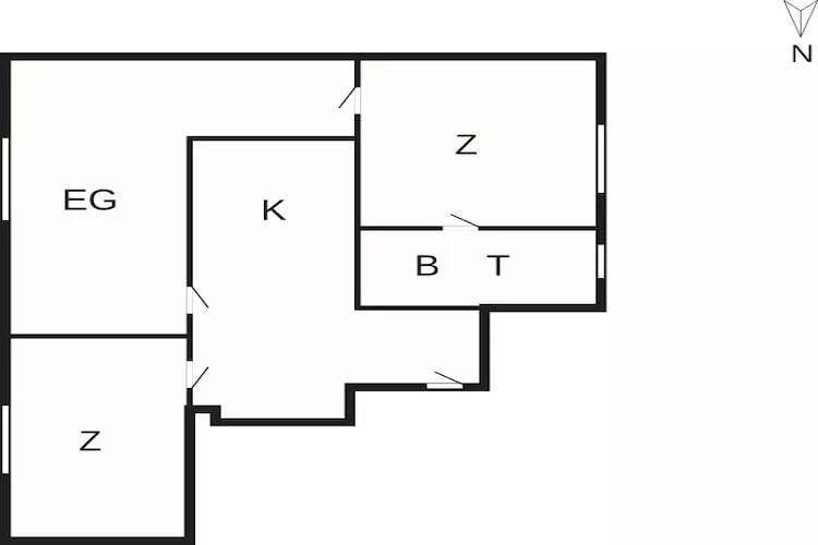 Ferienwohnung in der Nähe des Stadtplatzes - Grundriss