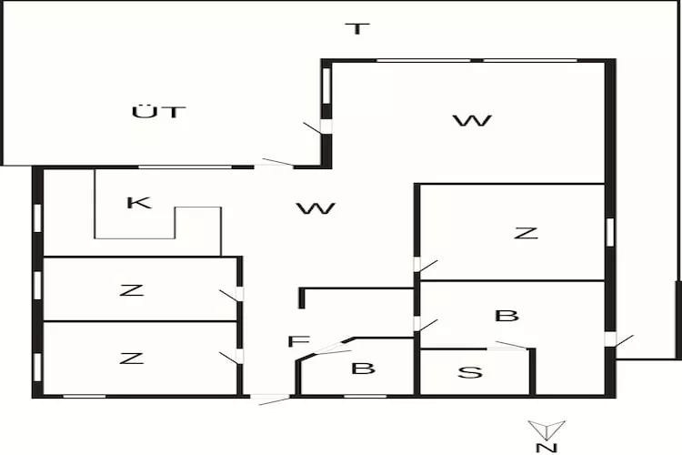 5 etoiles maison de vacances a Væggerløse - Plan