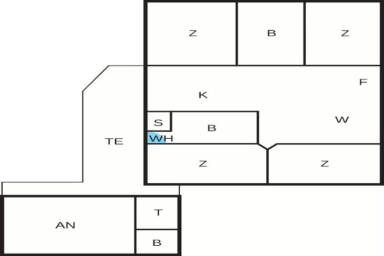 4 etoiles maison de vacances a Løkken - Plan
