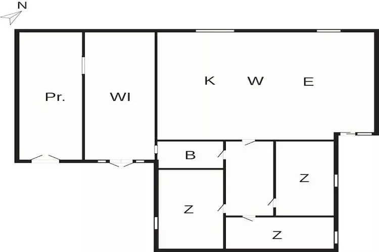 4 star holiday home in Hals - Floor plan