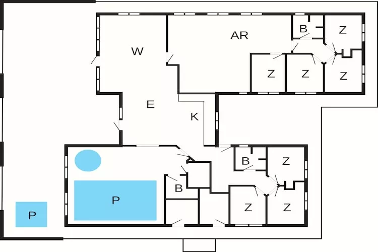 5 etoiles maison de vacances a Ålbæk - Plan