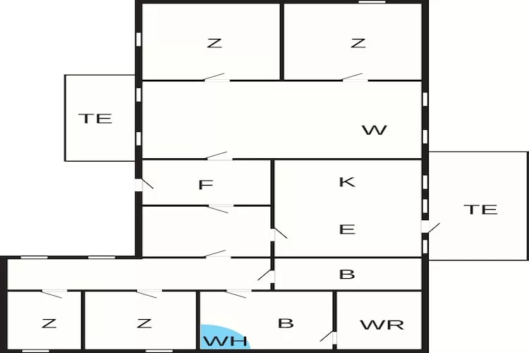 Maison de vacances pour 8 a Svendborg - Plan