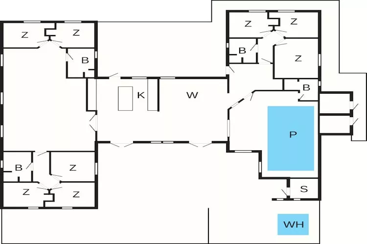 5 star holiday home in Løkken - Floor plan
