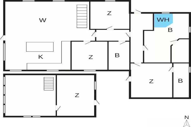 4 Sterne Ferienhaus in Nørre Nebel - Grundriss