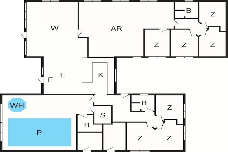 5 etoiles maison de vacances a Ålbæk - Plan