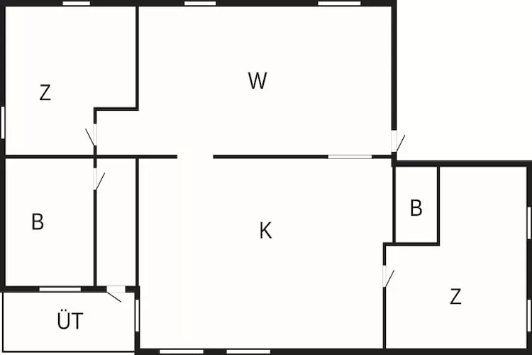 4 etoiles maison de vacances a Burgsvik - Plan