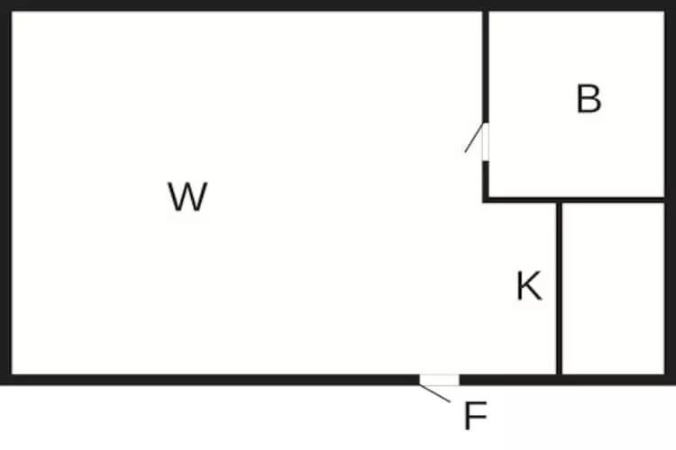 2 person holiday home in BORRBY - Floor plan