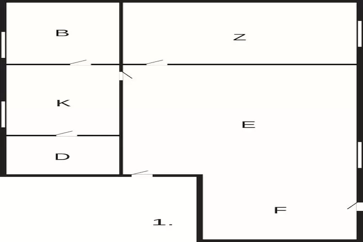 Maison de vacances pour 2 a Ringkøbing - Plan
