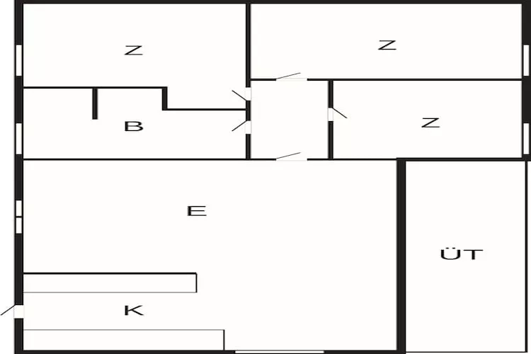 6 person holiday home in Juelsminde - Floor plan