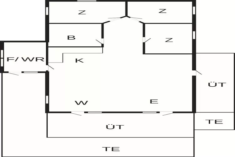 4 star holiday home in Spøttrup - Floor plan