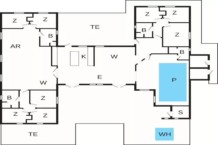 5 etoiles maison de vacances a Løkken - Plan