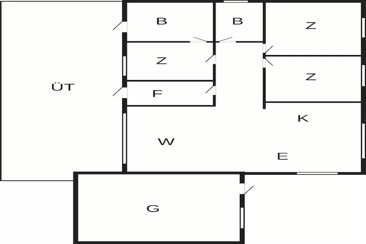 6 person holiday home in Storvorde - Floor plan