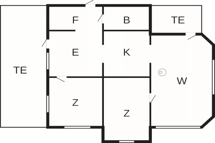 Maison de vacances pour 4 a Allinge-By Traum - Plan