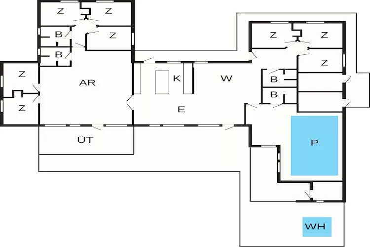 5 Sterne Ferienhaus in Bogense - Grundriss