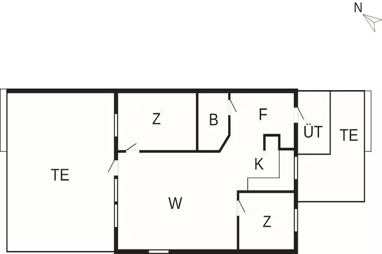 Maison de vacances côtière chic à Læsø - Plan