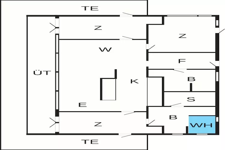 4 star holiday home in Brovst - Floor plan