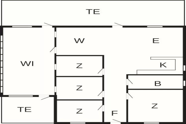 7 person holiday home in Væggerløse - Floor plan