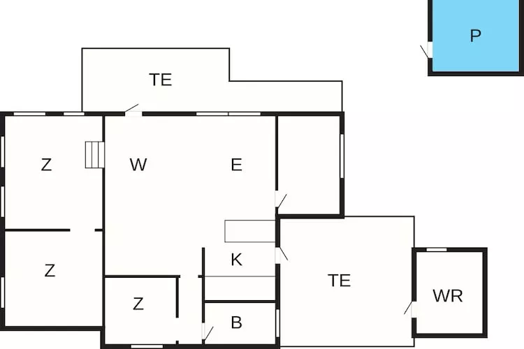 4 star holiday home in Jægerspris - Floor plan