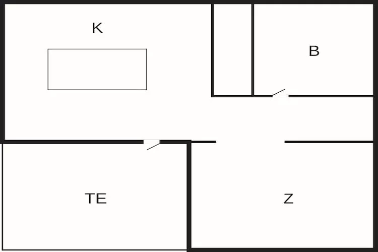 4 star holiday home in Hampen - Floor plan