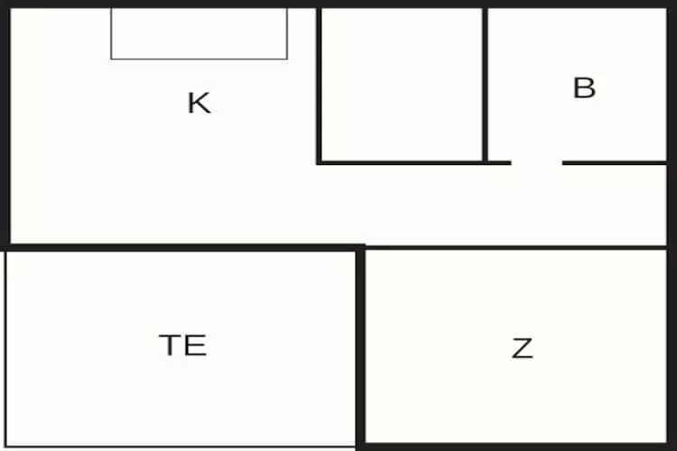 4 person holiday home in Hampen - Floor plan