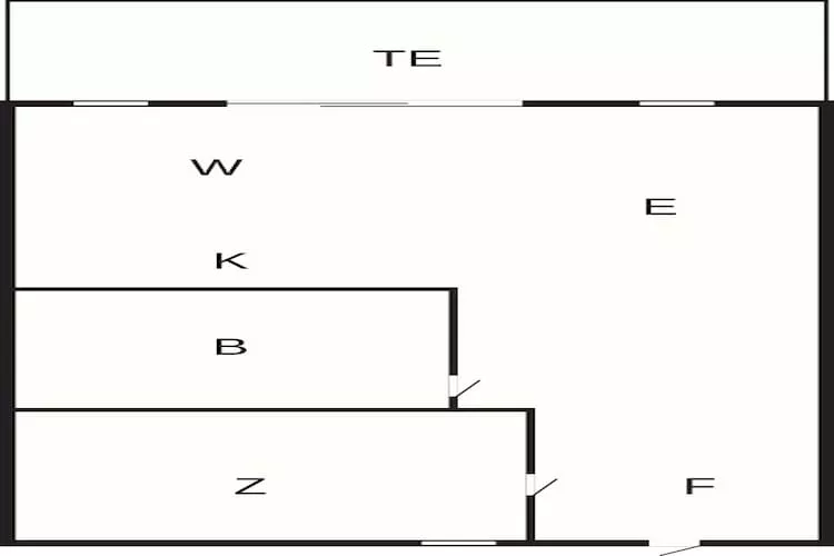 4 person holiday home in Vestervig - Floor plan