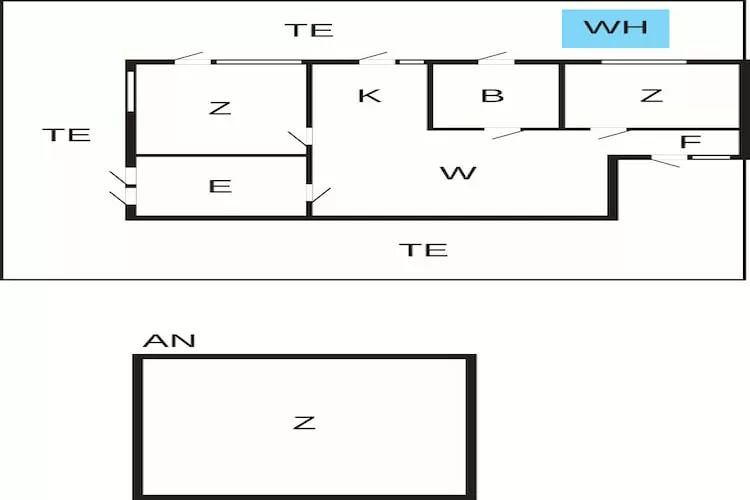 5 Sterne Ferienhaus in Skummeslövsstrand - Grundriss