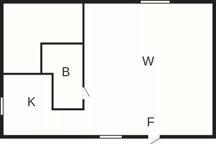 Guest Cottage Near Steninge Beach - Floor plan